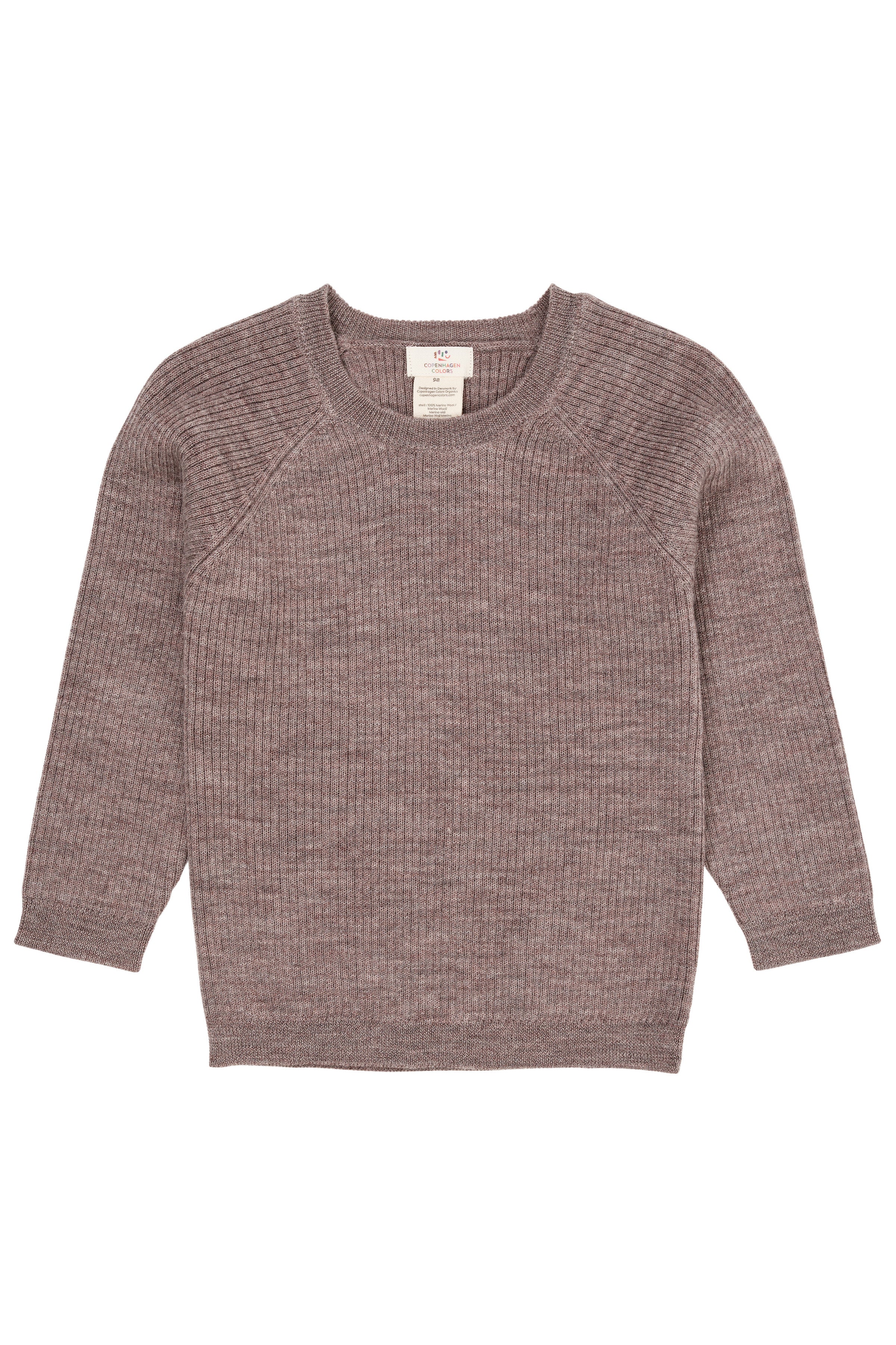 Merino classic rib blouse