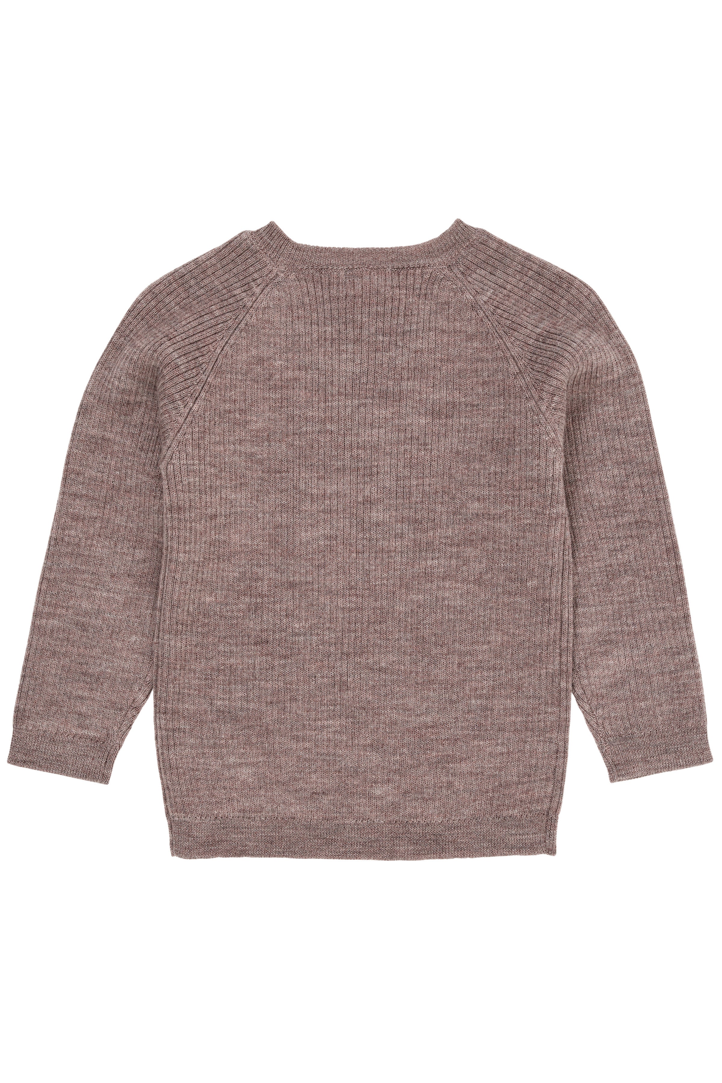 Merino classic rib blouse