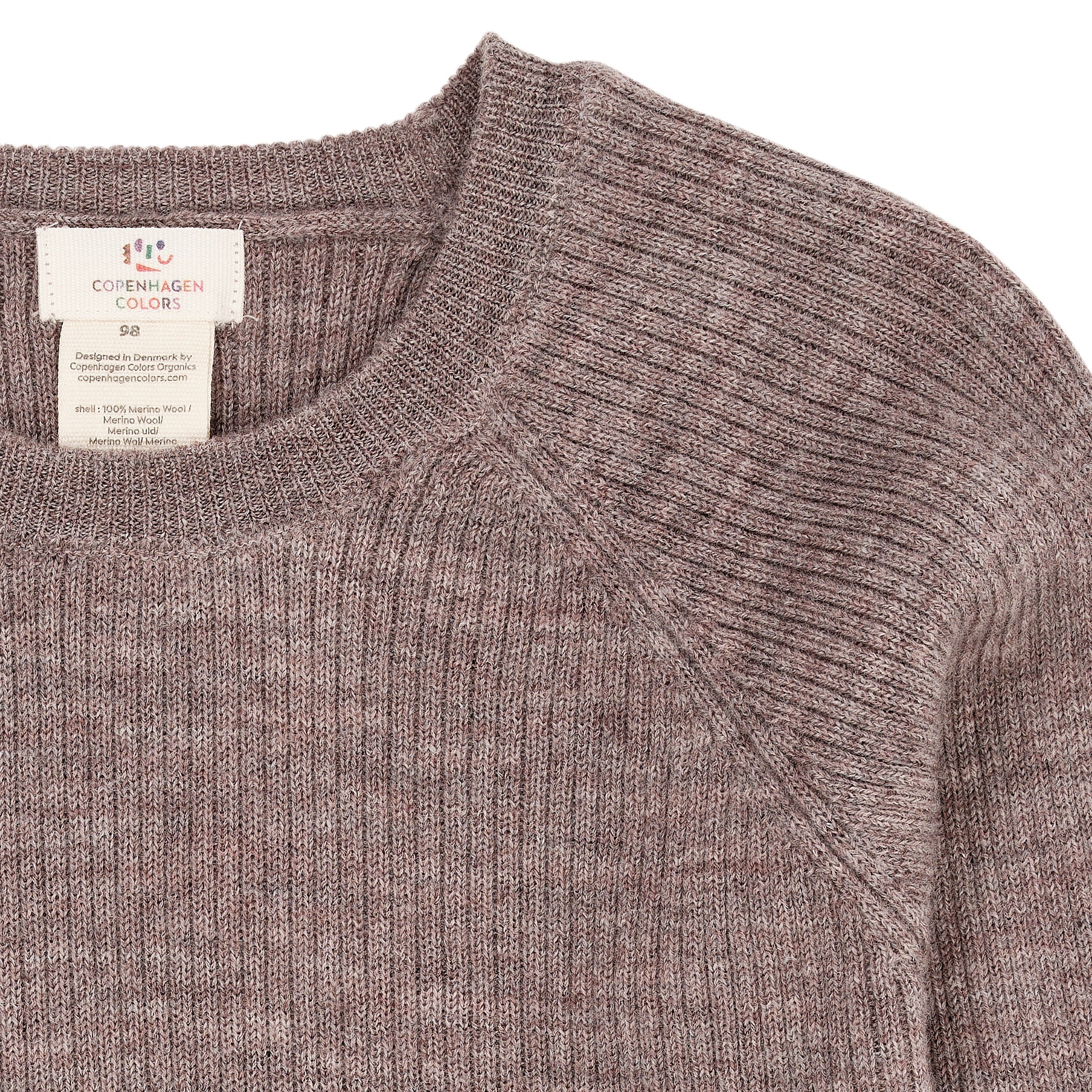 Merino classic rib blouse
