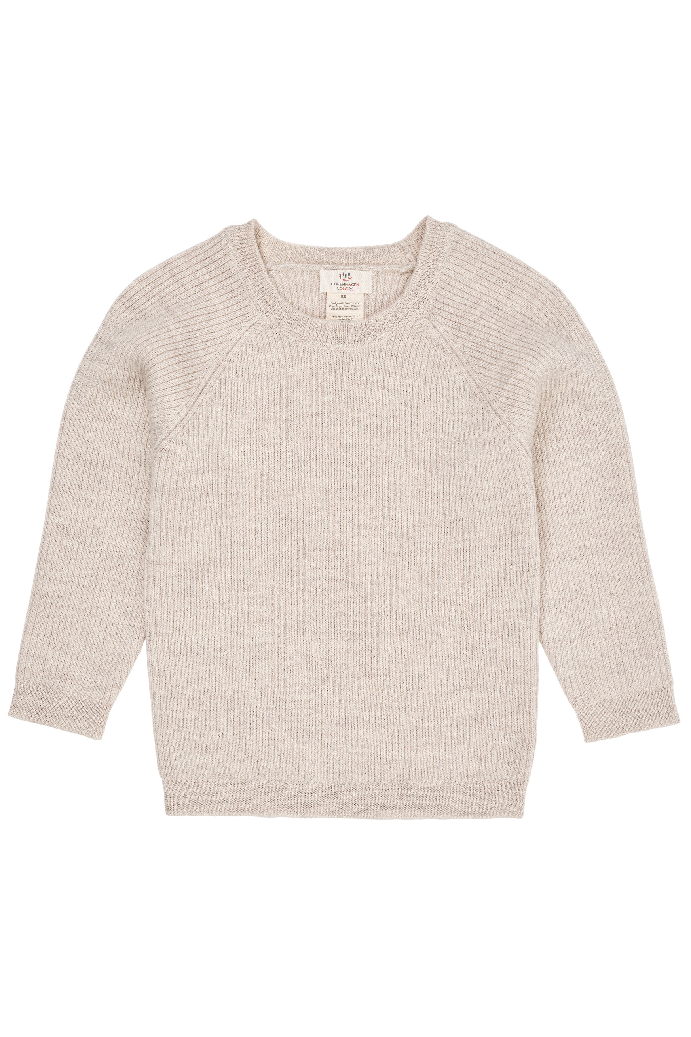 Merino classic rib blouse