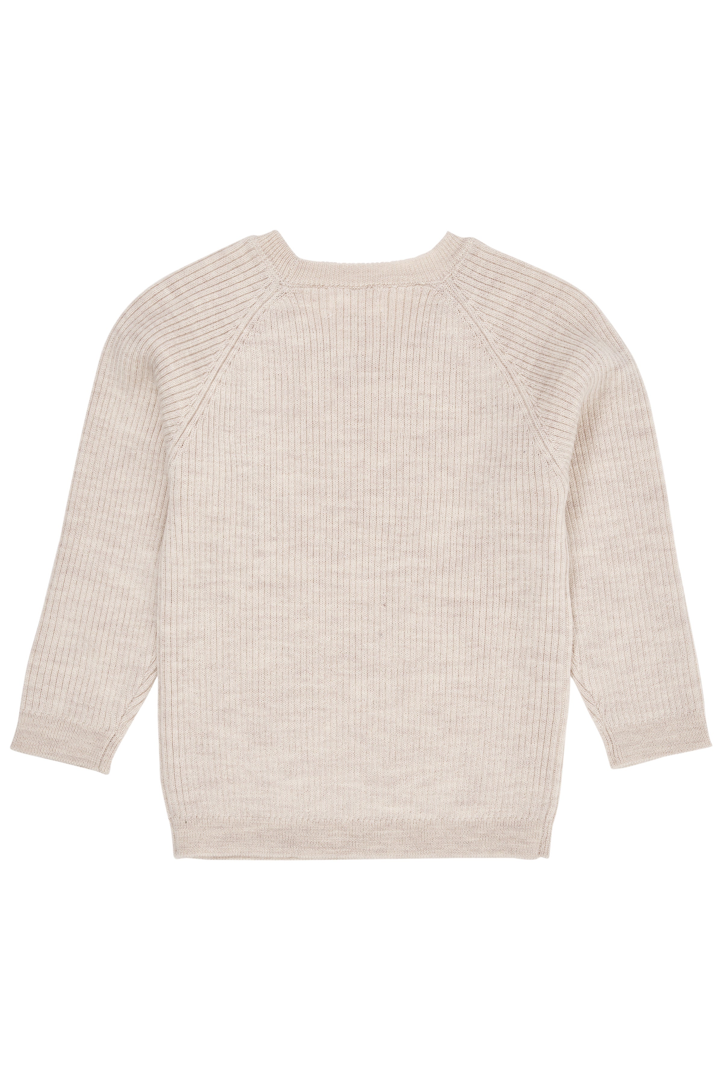 Merino classic rib blouse