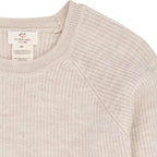 Merino classic rib blouse