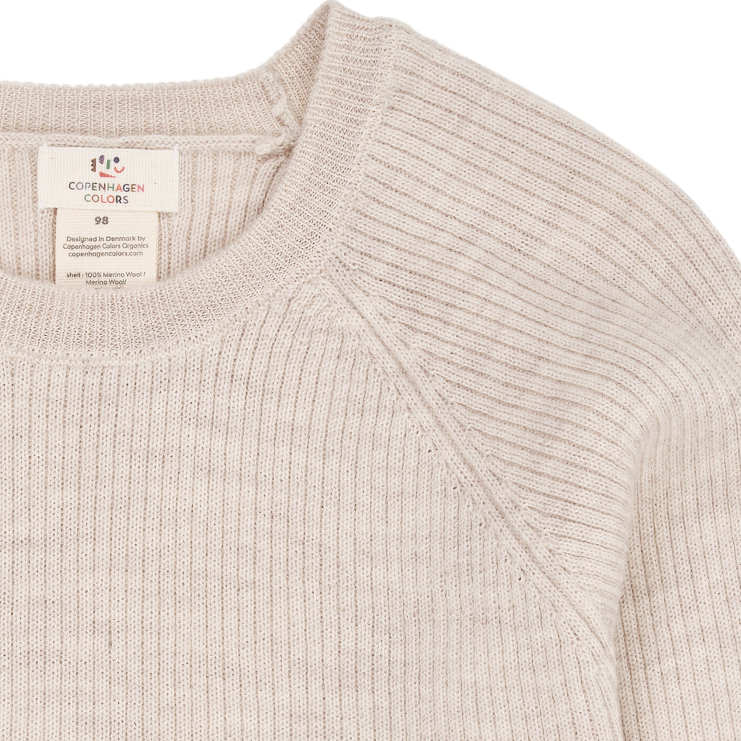 Merino classic rib blouse