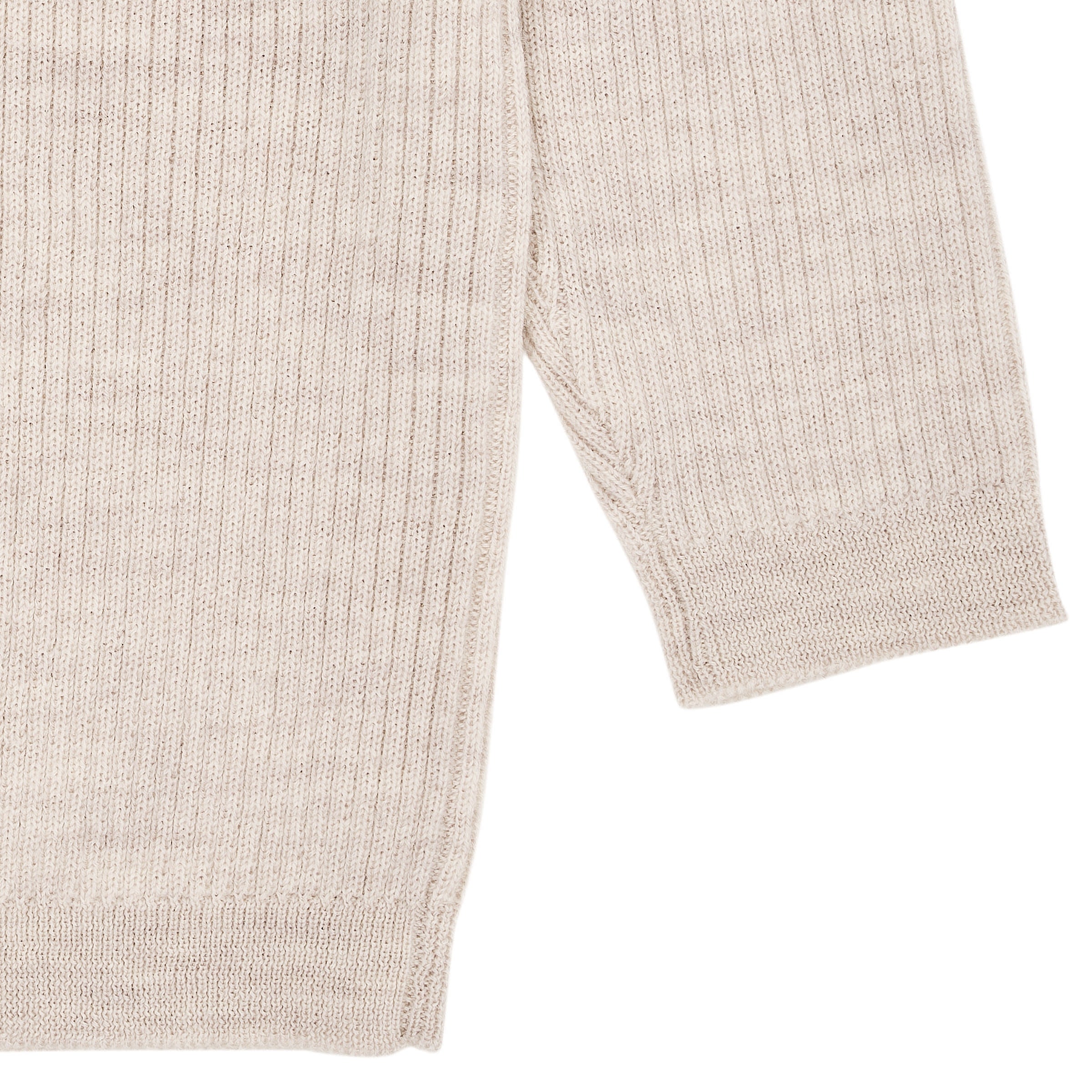 Merino classic rib blouse