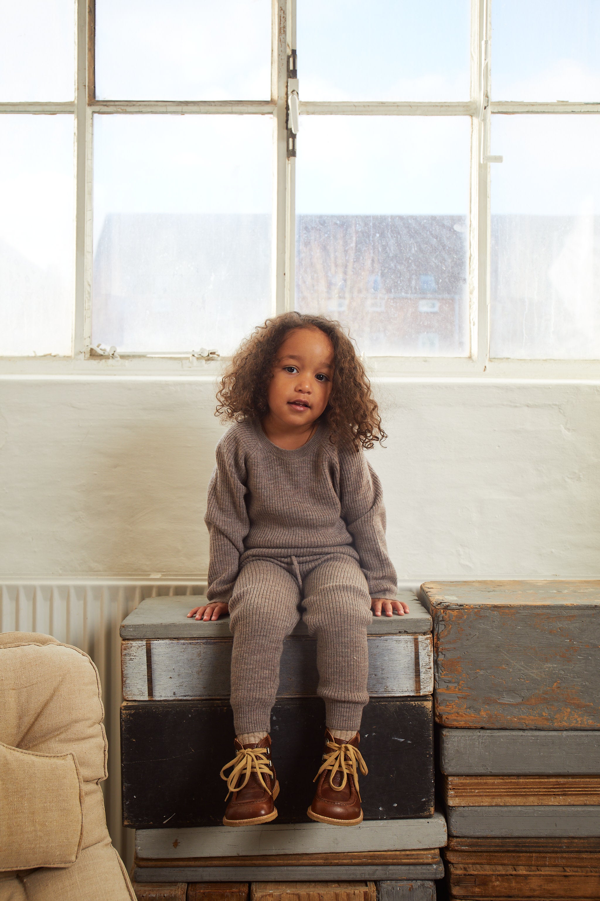 Merino classic rib legging
