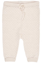 Merino pants with hole pattern