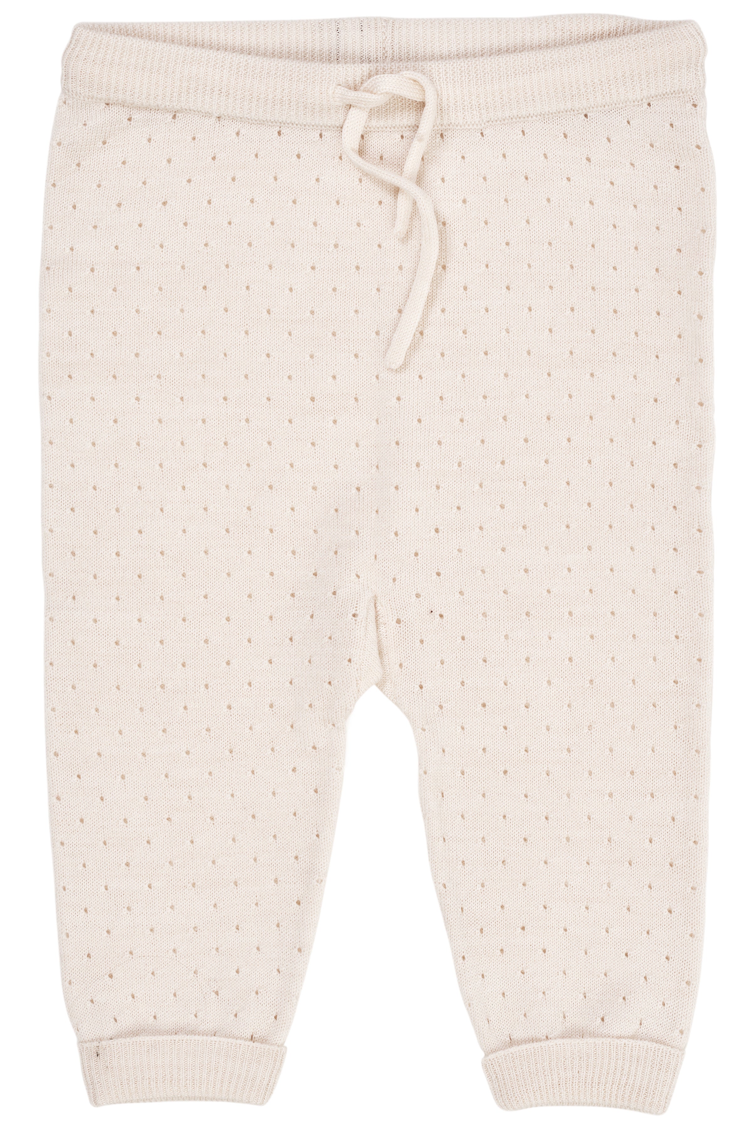 Merino pants with hole pattern