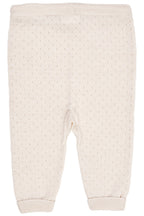 Merino pants with hole pattern