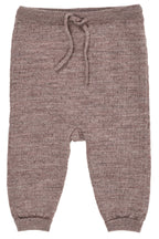 Merino pants with hole pattern
