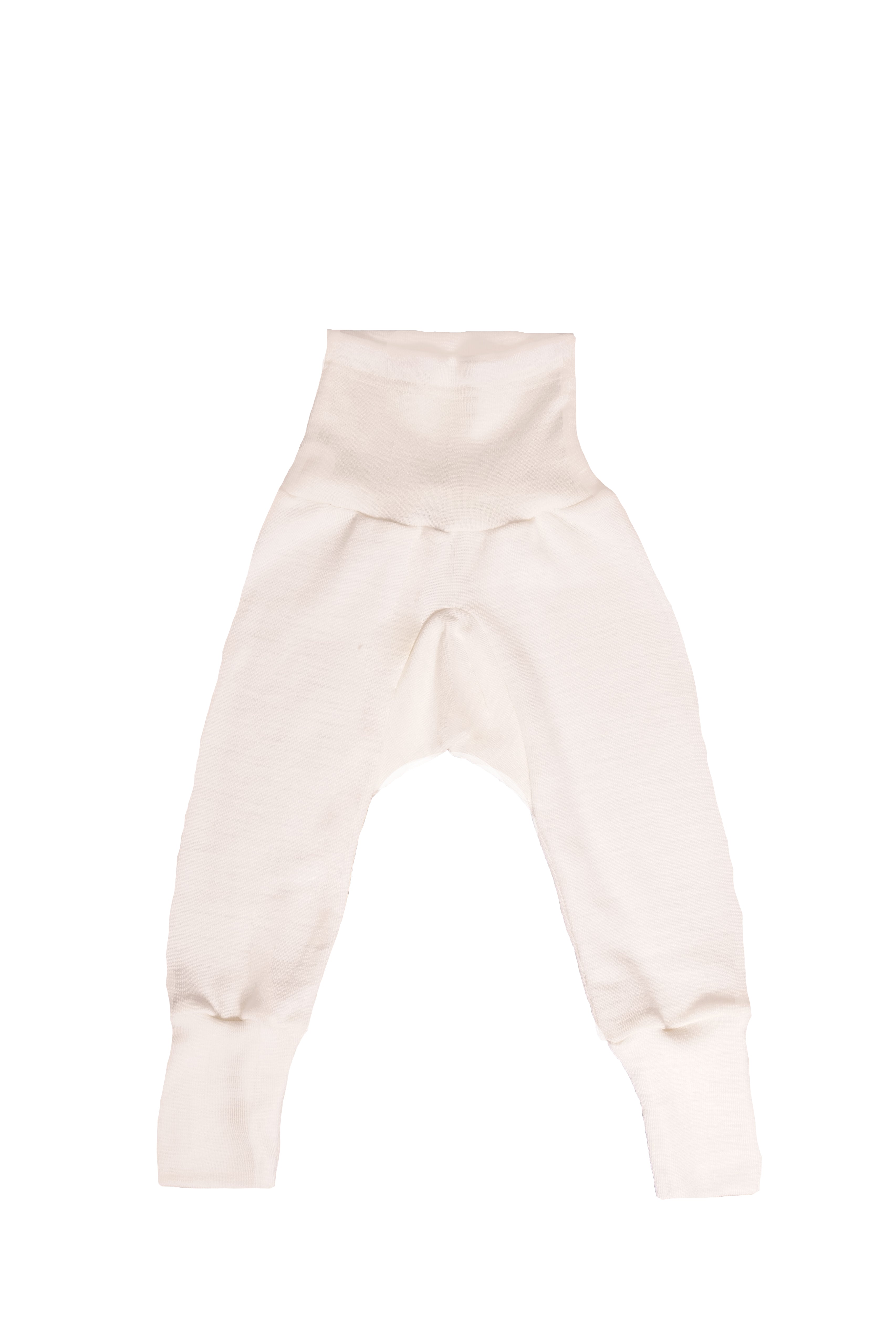 Cosilana baby pantie base layer in organic wool fleece and organic cotton in Natural on a white background