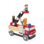 Janod Brico'kids fire engine on a white background