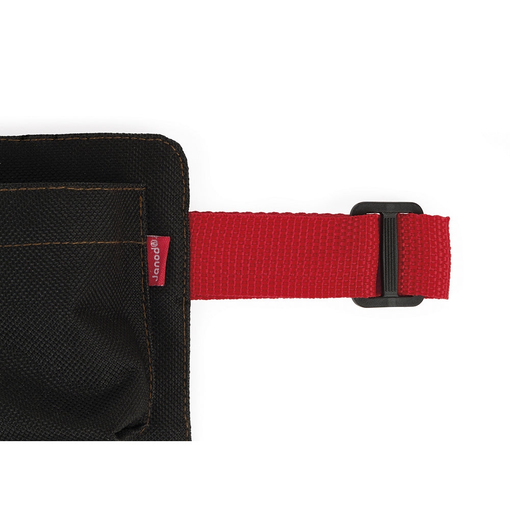 Close-up of a tool belt from Janod tool belt set on a white background