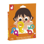 Janod's my first crayons set for toddlers in original packaging on a white background