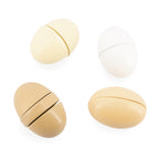 Janod wooden toy eggs for play kitchens on a white background