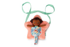 Lilliputiens Anna doll with star bag on a white background
