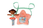 Lilliputiens Anna doll with star bag on a white background