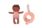 Lilliputiens bath doll unicorn on a white background