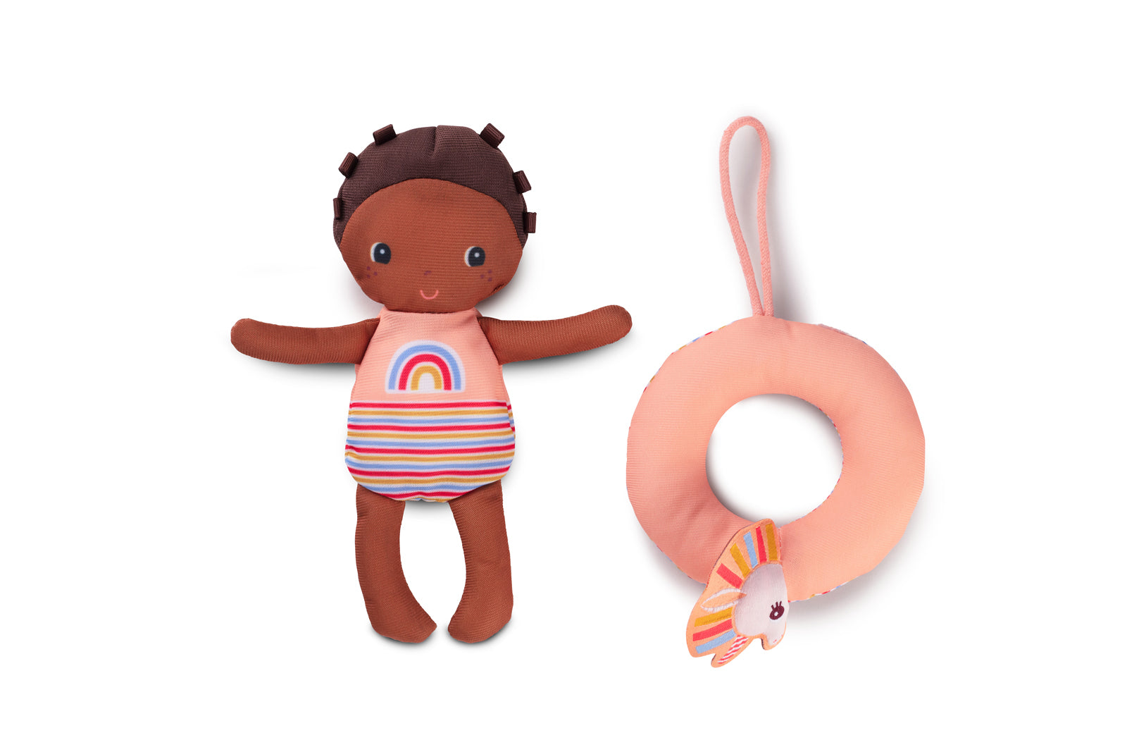 Lilliputiens bath doll unicorn on a white background