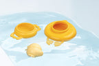 Elements of the Lilliputiens bath pyramid Gaspard floating on water