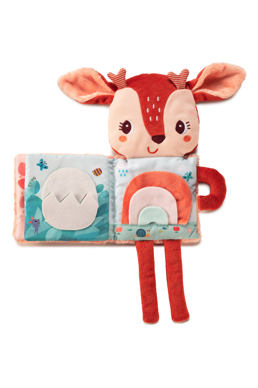 Lilliputiens Stella the Fawn cuddle toy on a white background