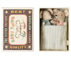 Maileg Baby Mouse Twins in matchbox