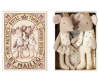 Maileg Royal Twin Mice Little Sister and Brother in matchbox