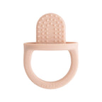 Detail image of Mushie silicone ice pop tray in Blush on a white background