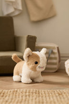 Kids Concept toy cat with carrier bag in a neutral room
