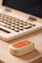 Close-up of an accessory of the Kid's Concept wooden computer play  set