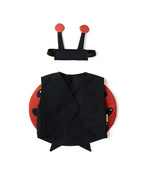Front view of a Kid's Concept ladybug dress-up costume on a white background