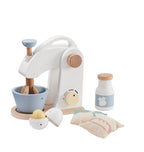 Kid's Concept wooden mixer set on a white background