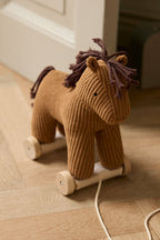 Kid's Concept pull-along horse Vera on a wooden floor