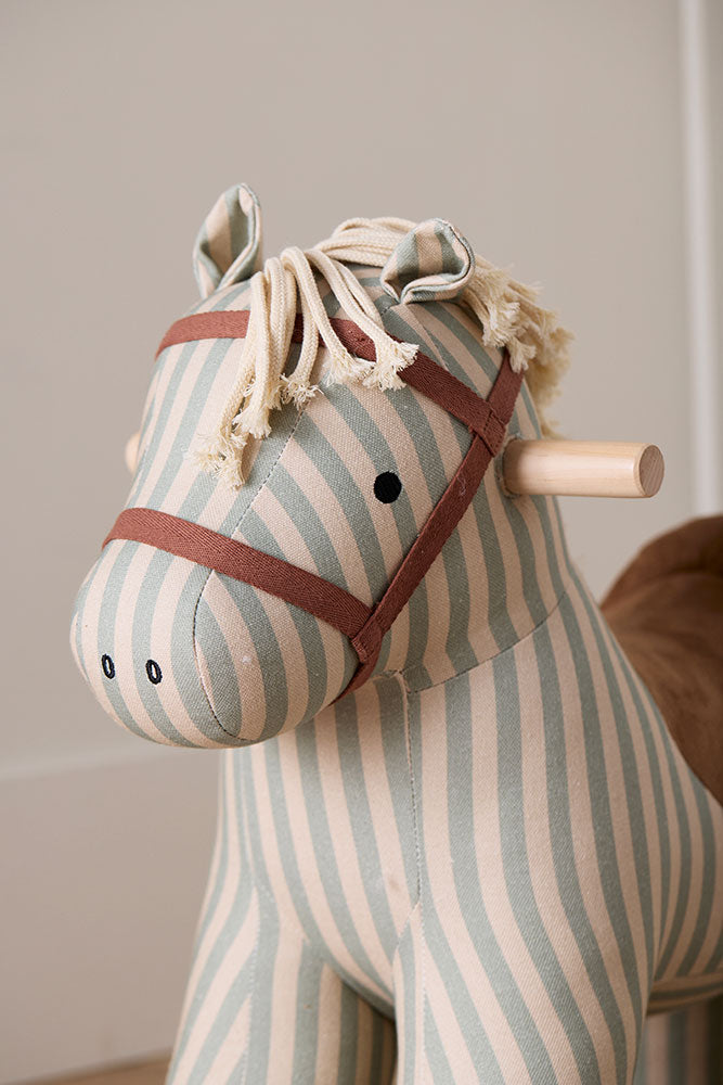 Close-up of a Kid's Concept rocking horse Sam