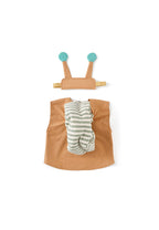 Back view of a Kid's Concept snail dress-up costume on a white background