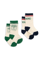 Konges Sløjd Rib fries socks 2-pack on a white background