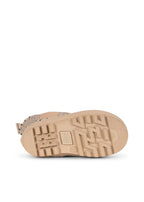 Sole of the Konges Sløjd ROI printed Rain Boot in Stripe la Mer on a white background.