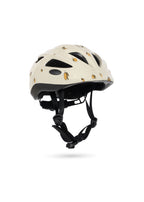 Front view of the Konges Sløjd Adi Bicycle Helmet in Lemon on a white background.
