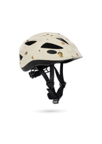 Side view of the Konges Sløjd Adi Bicycle Helmet in Lemon on a white background.