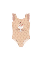 Front view of the Konges Sløjd Amandine swimsuit in Emboldened not on a white background