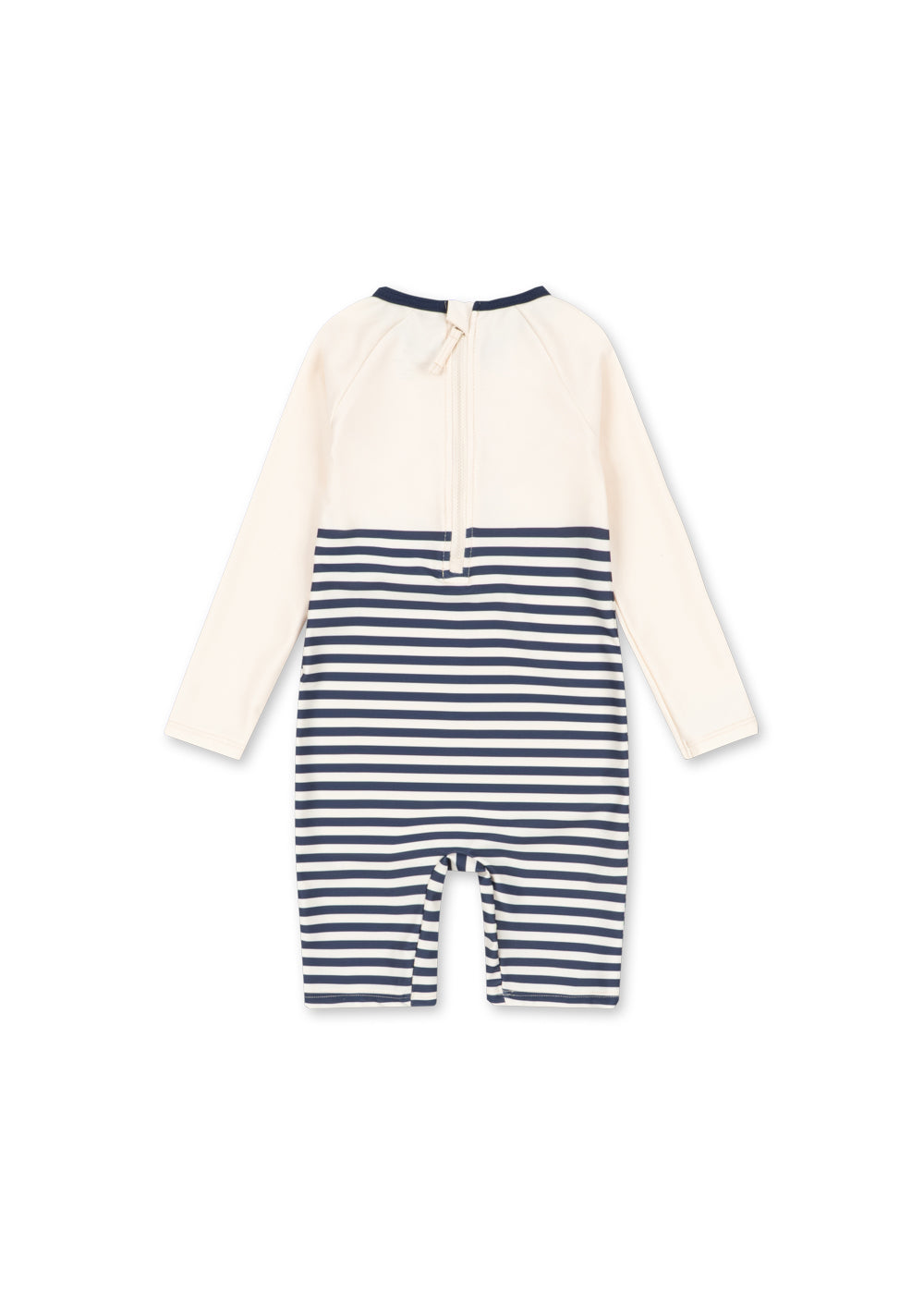 Front view of a Konges Sløjd Aster swim onesie on a white background
