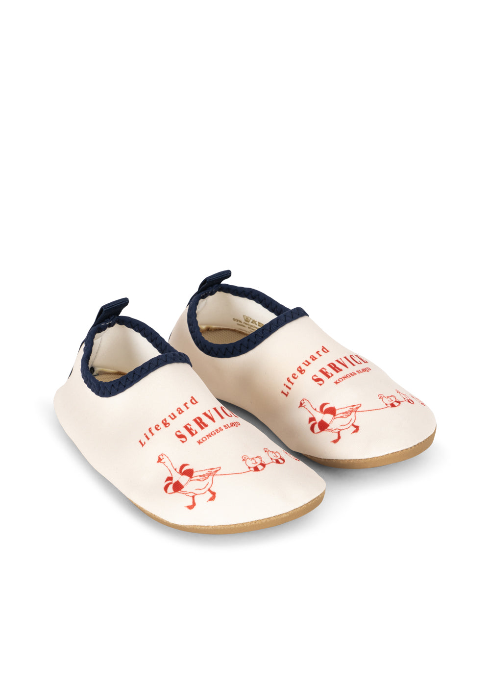 Front view of the Konges Sløjd Aster swim shoes on a white background