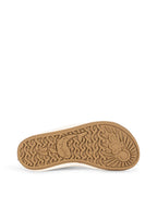 Close-up of the soles of a Konges Sløjd Aster swim shoe on a white background