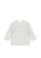 Konges Sløjd basic blouse in Stripe Bluie, front view on a white background
