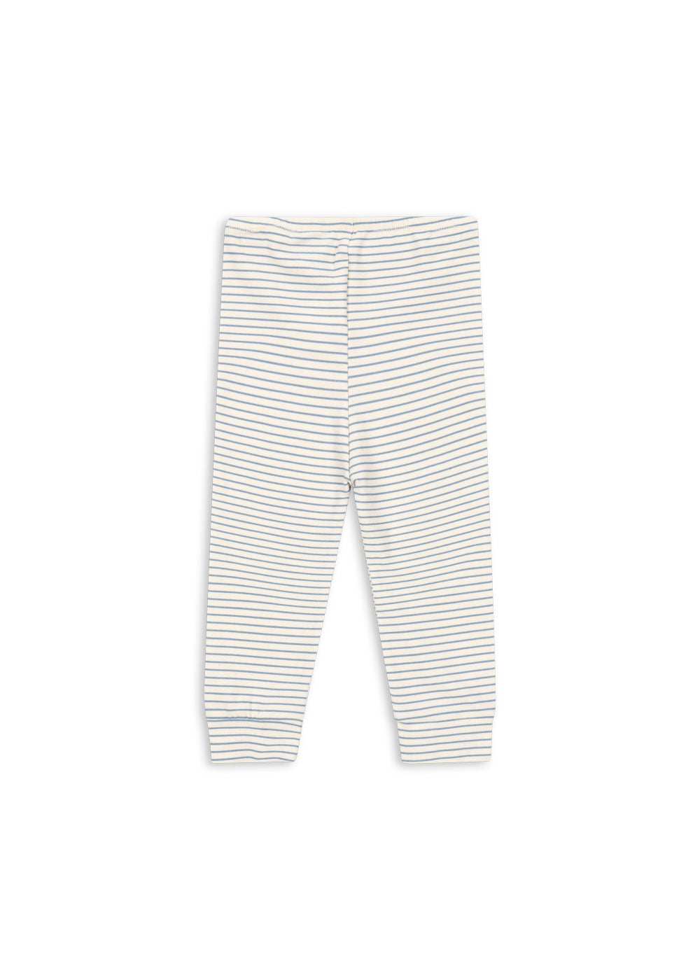 Konges Sløjd basic pants in Kubi and Stripe Bluie, back view on a white background