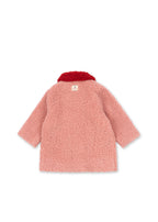 Back view of the Konges Sløjd Calin Coat in Mellow Rose on a white background.