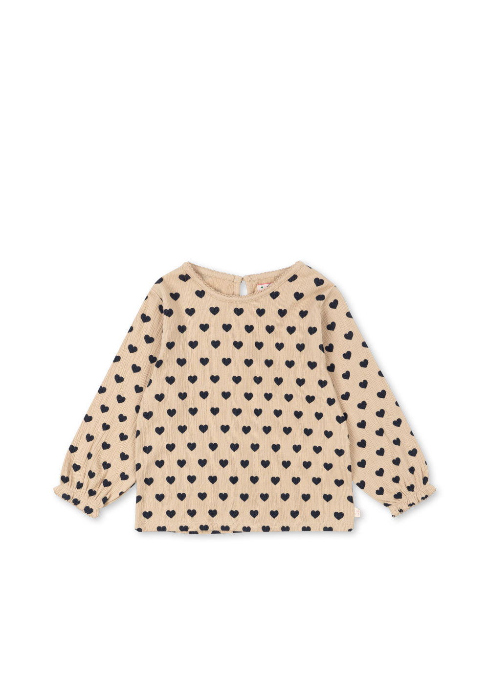 Konges Sløjd Chleo blouse in coeur eclipse, front view on a white background