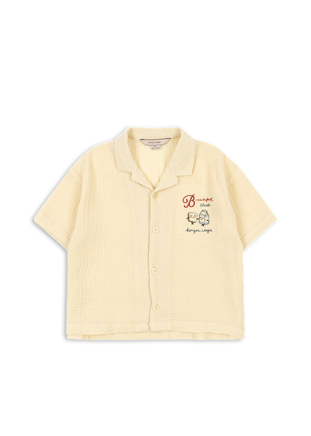 Front view of a Konges Sløjd Coco shirt on a white background