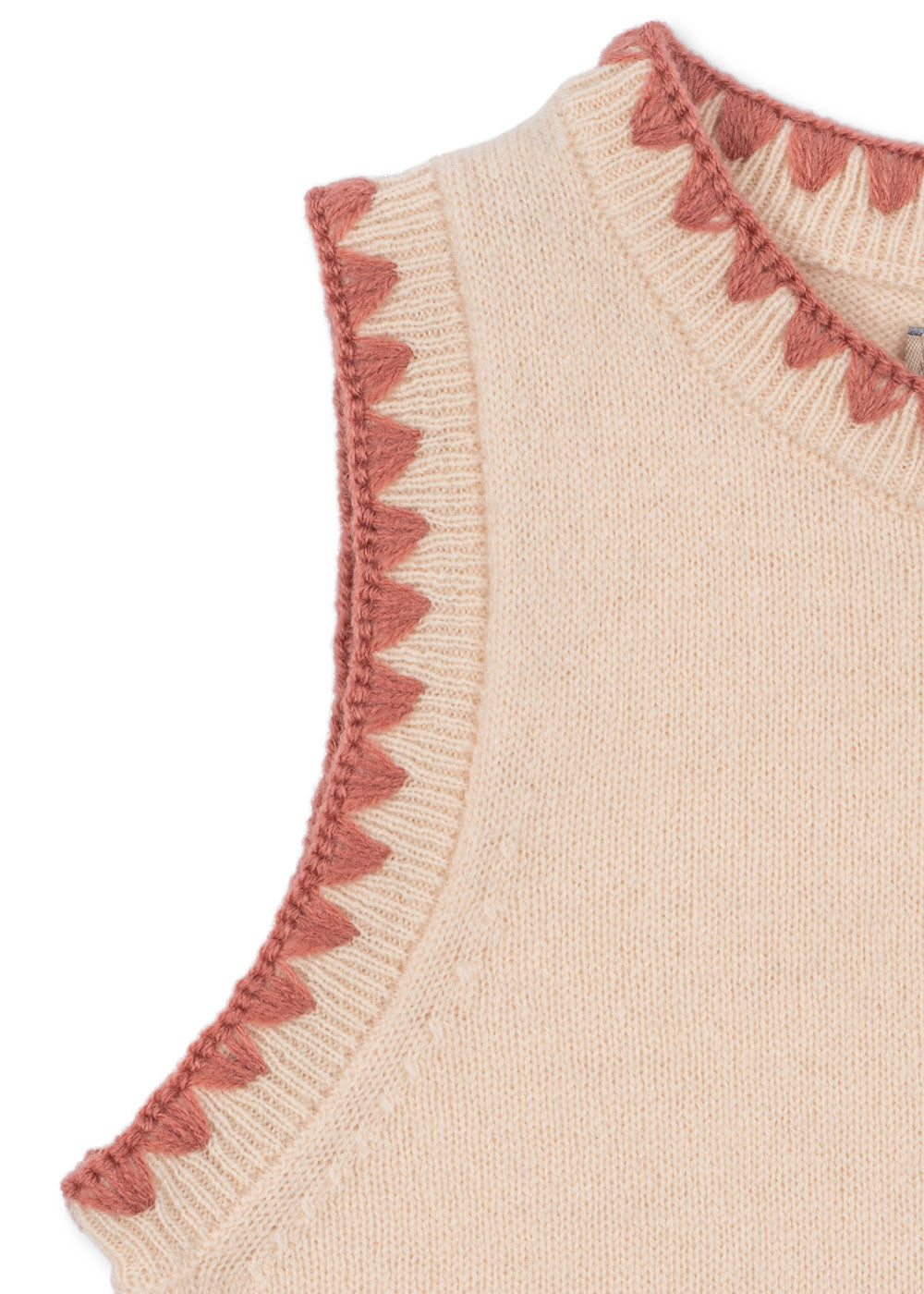 Close-up of the Konges Sløjd Collette Dress in Rosey on a white background.