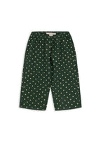 Front view of the Konges Sløjd Elin Bow pants in Dot Marseille on a white background.