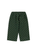 Back view of the Konges Sløjd Elin Bow pants in Dot Marseille on a white background.